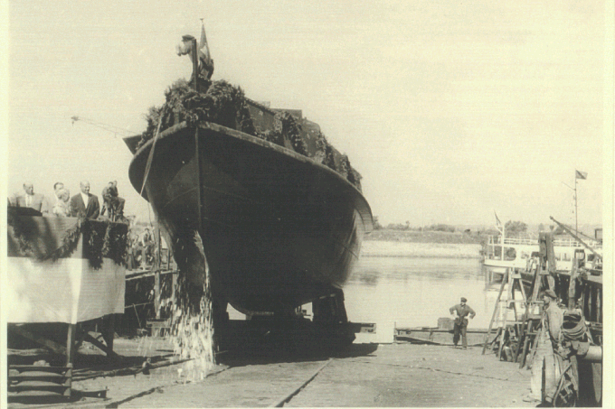 Schiffstaufe am 07.10.1957