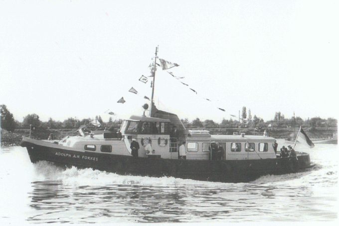 Später dann: Werftabnahme- und Übergabefahrt (hier des Schwesterschiffes Adolph A. H. Fokkes)
