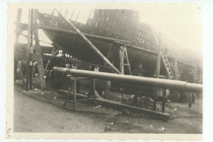 "Marxen" im Bau: Rumpf halb fertig